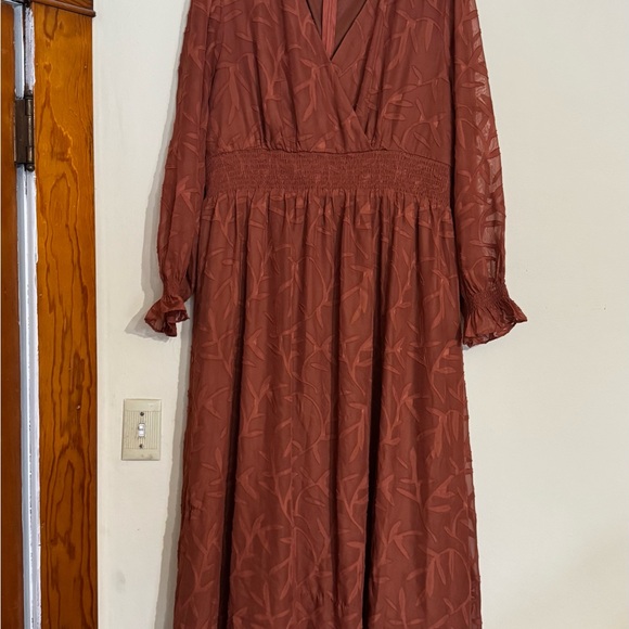 Baltic Born Terracotta Long Sleeve Maxi Dress - Picture 4 of 5